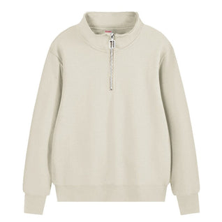 Regular Fit Sweatshirt mit Reißverschluss Half Zip