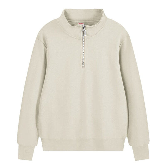 Regular Fit Sweatshirt mit Reißverschluss Half Zip